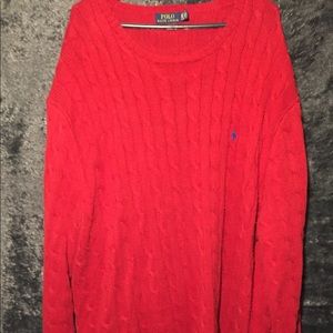 Ralph Lauren Red Knit Sweater